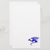 Blauer Drache Briefpapier (Vorne/Hinten)