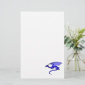 Blauer Drache Briefpapier (Stehend Vorderseite)