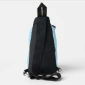 Blauer Drache Cartoon Crossbody Bag (Rückseite)