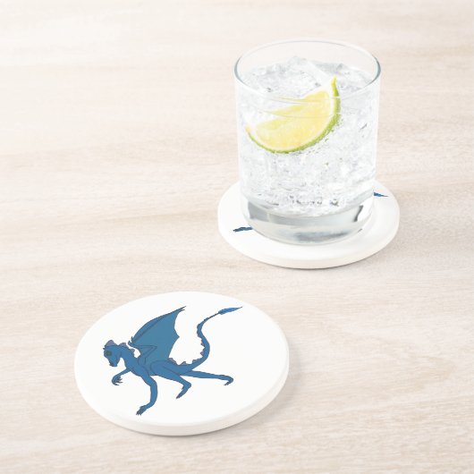 Blauer Drache Coster durch IDC Getränkeuntersetzer (Seite)