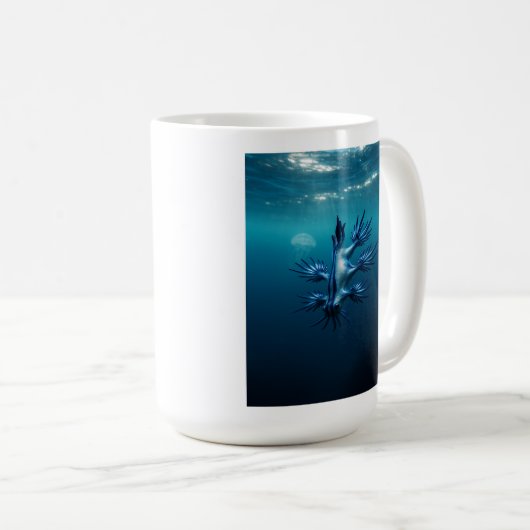 Blauer Drache des Meeres Kaffeetasse (VorderseiteRechts)