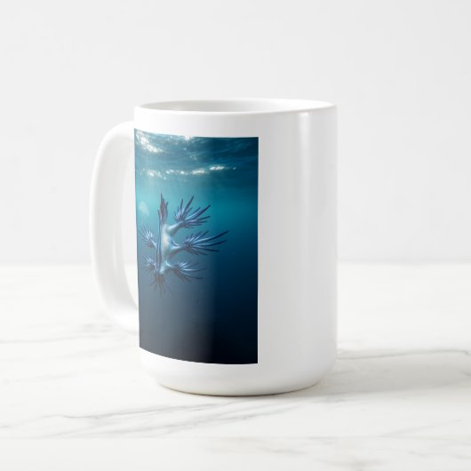 Blauer Drache des Meeres Kaffeetasse (Vorderseite Links)