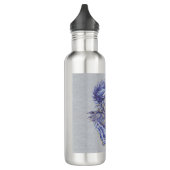 Blauer Drache Edelstahlflasche (Links)