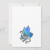 Blauer Drache Einladung (Rückseite)