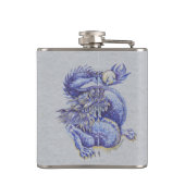 Blauer Drache Flachmann (Rückseite)