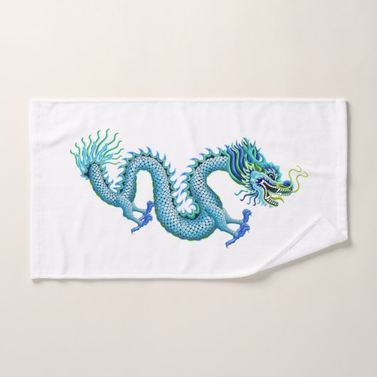 Blauer Drache für Drache Bootfahrt-Tuch Handtuch (Handtuch)