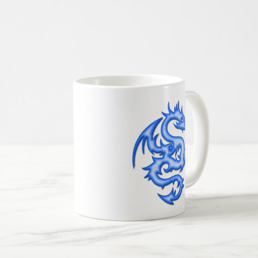 BLAUER DRACHE KAFFEETASSE (VorderseiteRechts)