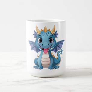 blauer Drache Kaffeetasse