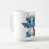 blauer Drache Kaffeetasse (Vorderseite Links)