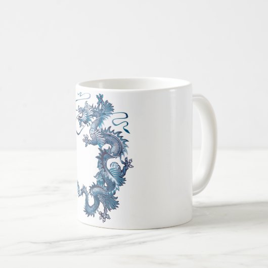 Blauer Drache Kaffeetasse (VorderseiteRechts)