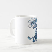 Blauer Drache Kaffeetasse (Vorderseite Links)