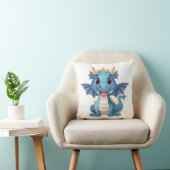 blauer Drache Kissen (Stuhl )