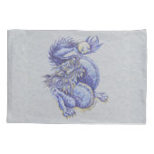 Blauer Drache Kissenbezug (Rückseite)