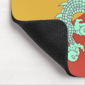 Blauer Drache-Mauspad Mousepad (Ecke)