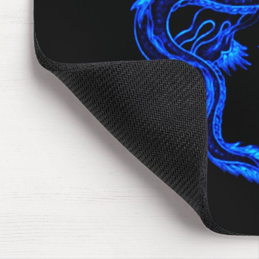 Blauer Drache Mousepad (Ecke)