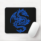 BLAUER DRACHE MOUSEPAD (Mit Mouse)