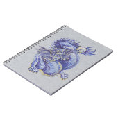 Blauer Drache Notizblock (Linke Seite)
