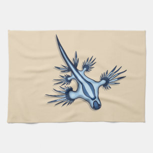 Blauer Drache Nudibranch Küchentuch