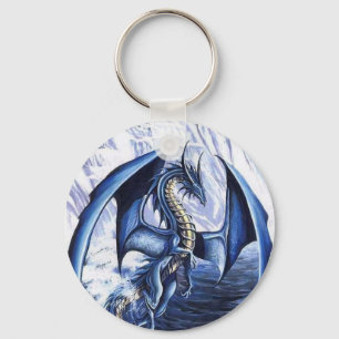 Blauer Drache-Schlüsselanhänger Schlüsselanhänger