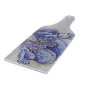Blauer Drache Schneidebrett (Ecke)