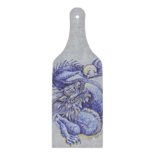 Blauer Drache Schneidebrett (Vorderseite)