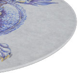 Blauer Drache Schneidebrett (Ecke)