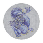 Blauer Drache Schneidebrett (Vorderseite)