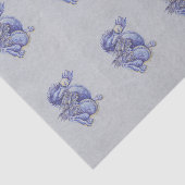 Blauer Drache Seidenpapier (Ausschnitt)