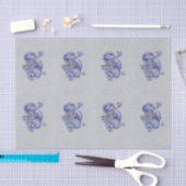 Blauer Drache Seidenpapier (Handwerk)