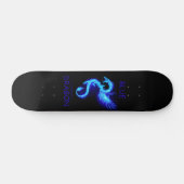 Blauer Drache Skateboard (Horizontal)
