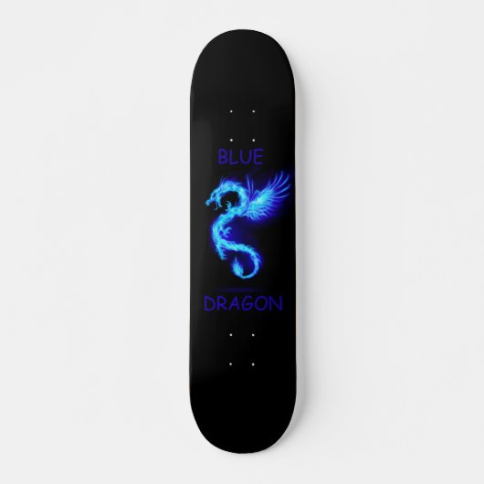 Blauer Drache Skateboard (Vorne)