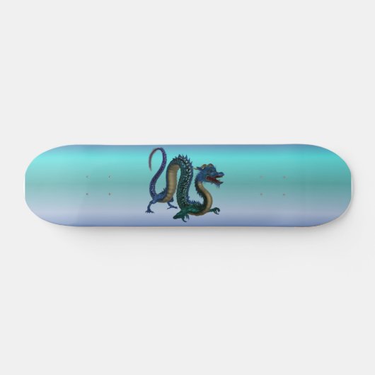 Blauer Drache Skateboard (Horizontal)