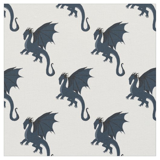 Blauer Drache Stoff (Nahaufnahme)