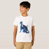 Blauer Drache T-Shirt (Vorne ganz)