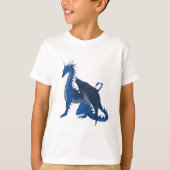 Blauer Drache T-Shirt (Vorderseite)