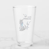 Blauer Drache Trinkwaren Glas (Rückseite)