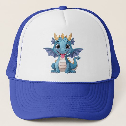 blauer Drache Truckerkappe (Vorderseite)