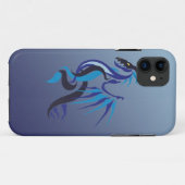 Blauer Drachenflame Case-Mate iPhone Hülle (Rückseite (Horizontal))