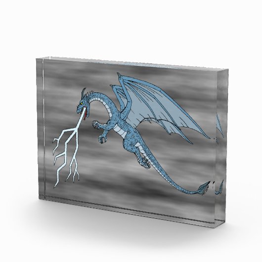 Blauer Drachenspitzel Fotoblock (Rechts)