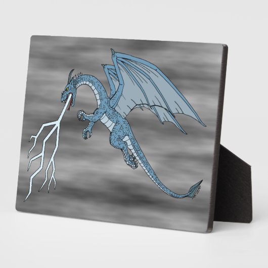 Blauer Drachenspitzel Fotoplatte (Seite)