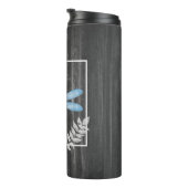 Blauer Dragonfly Personalisierter Tumbler Thermosbecher (Nach rechts gedreht)