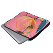 Blauer dreh-Flop neben Stuhl Laptopschutzhülle (Vorne Knopf)