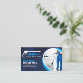 Blauer Druck Waschwaschmittel Power Reinigungs-Fot Visitenkarte (Stehend Vorderseite)