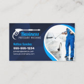 Blauer Druck Waschwaschmittel Power Reinigungs-Fot Visitenkarte (Vorderseite)