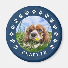 Blauer Druckkopf druckt Frame Pet Foto Magnet