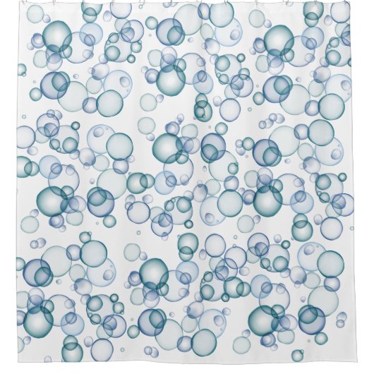 Blauer Duschvorhang (Vorderseite)