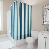 Blauer Duschvorhang (Beispiel)