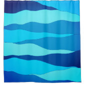 Blauer Duschvorhang (Vorderseite)