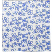 Blauer Duschvorhang (Vorderseite)