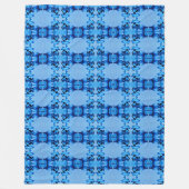 Blauer Dye Herz Fleecedecke (Vorderseite)